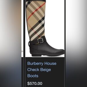 Burberry Rainboots